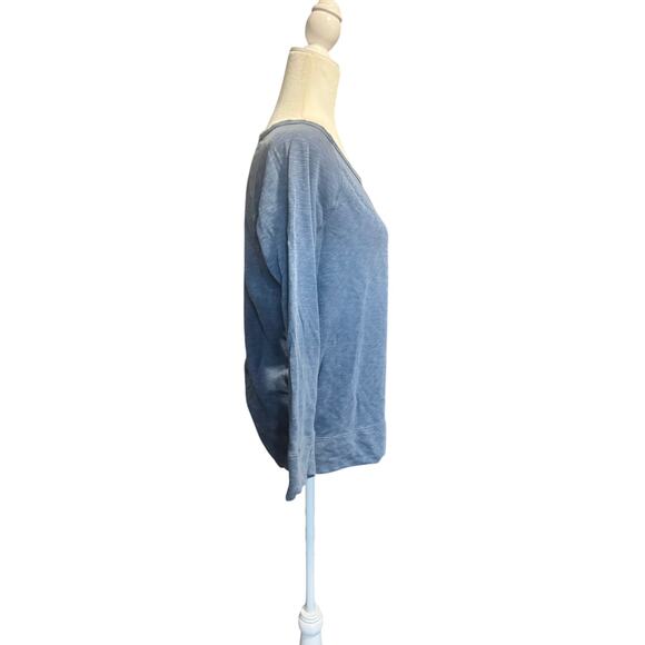 JAMES PERSE Boyfriend Raglan Sweatshirt in Blue Size 2 (M) - Picture 4 of 8